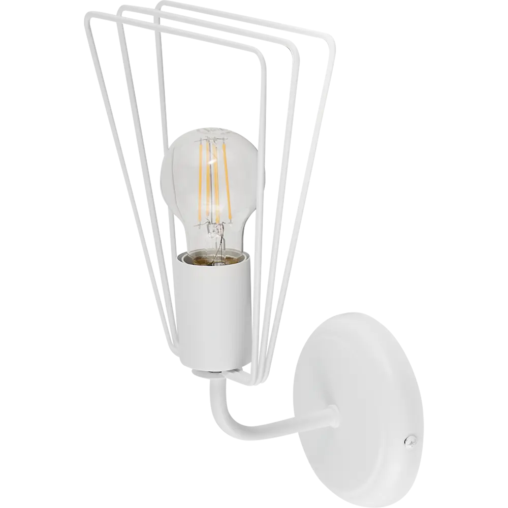 Настенный светильник бра Vitaluce Ферро 1 лампа 3м² E27 цвет белый матовый STLM-2191282 - Вид №1