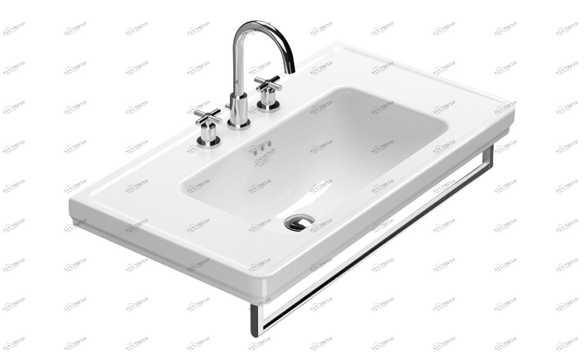 190CV00 Подвесная раковина настенная овальная CERAMICA CATALANO Canova royal белая