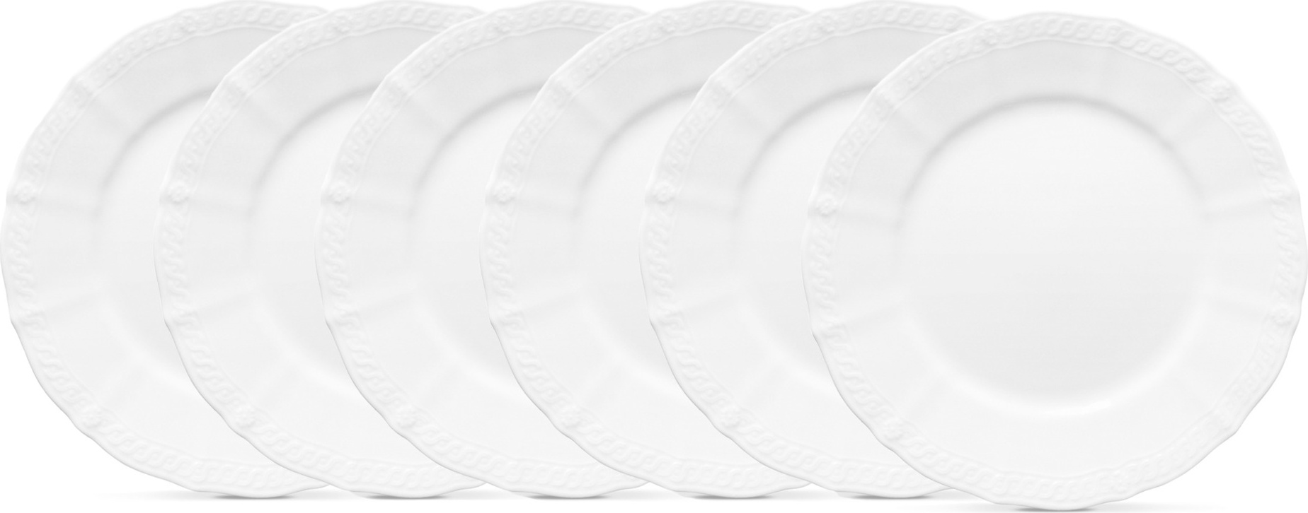 10665328 Noritake Набор тарелок закусочных Noritake Шер Бланк 21,5см, фарфор, 6шт Фарфор 