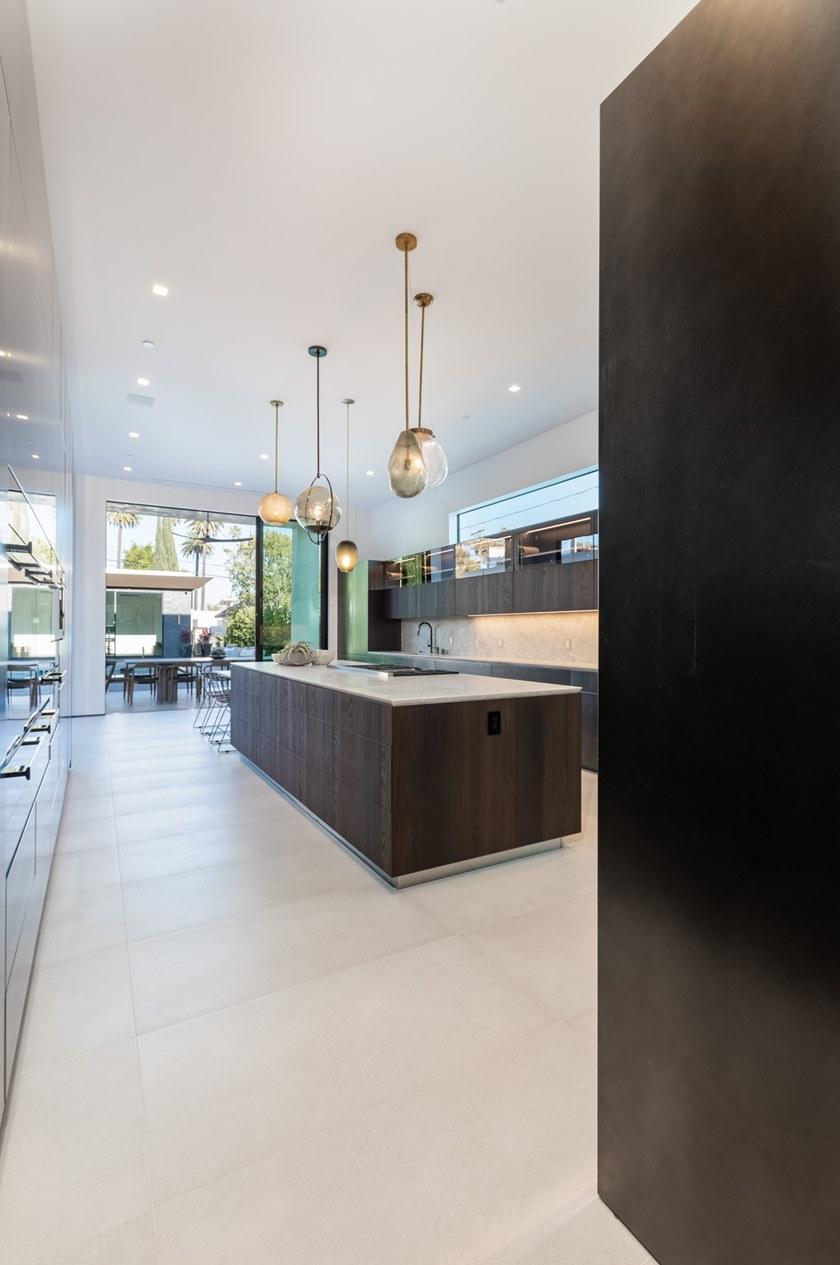 TM Italia Cucine Линейная кухня с двухтактным открыванием с островом T30 sun-id-1357884 - Вид №5