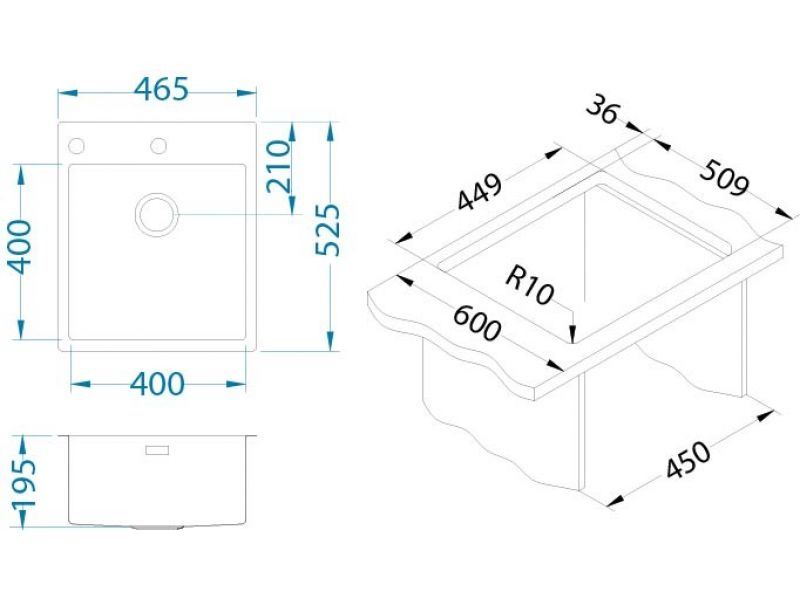 Мойка Alveus Pure 20 1103608 - Вид №1
