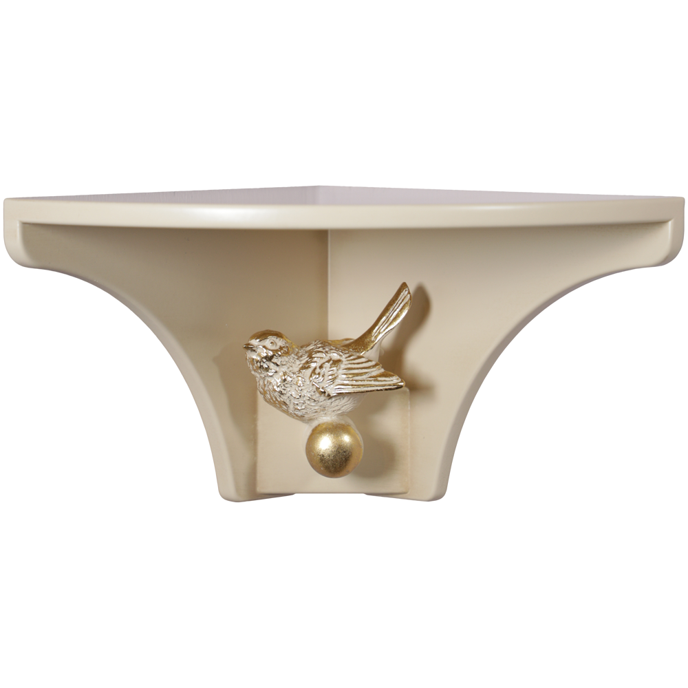 13076 Полочка Гармония (угловая) Айвори BOGACHO 4627179658595 - Вид №3