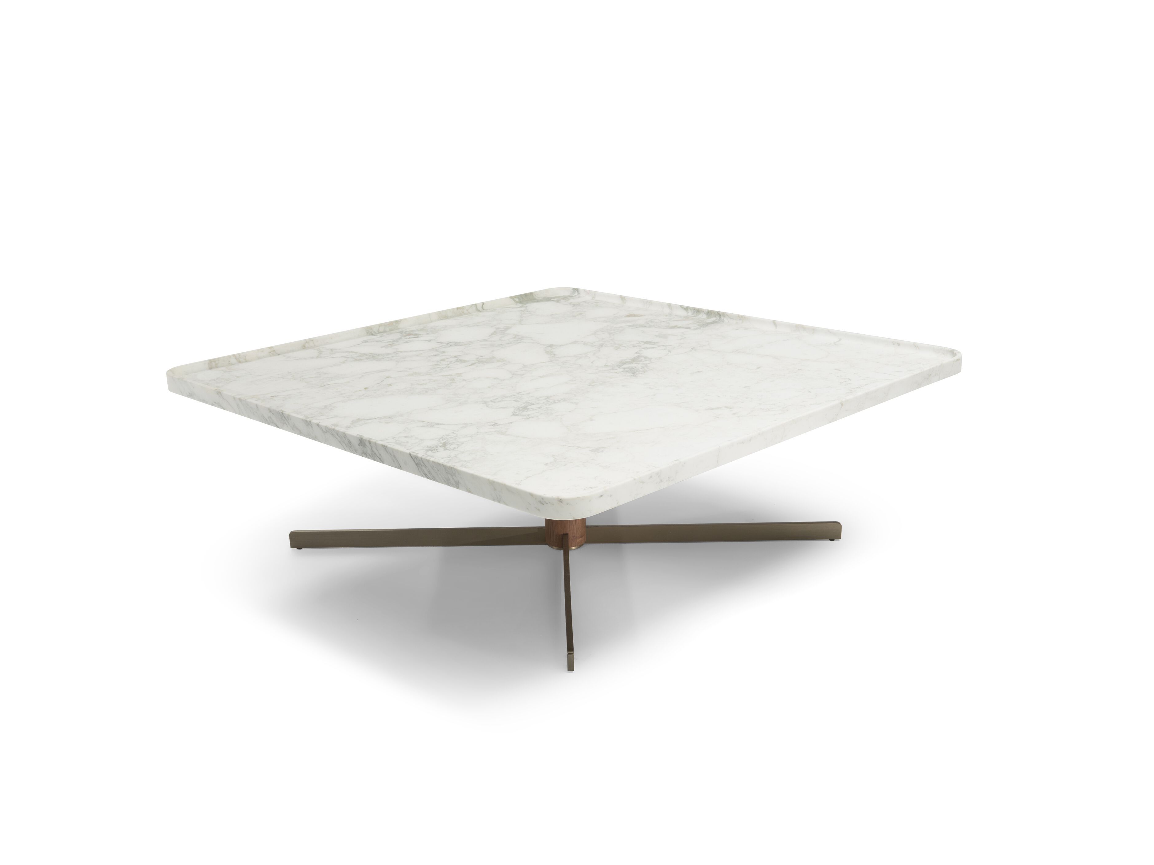 Низкий квадратный журнальный столик с мраморной столешницей Natuzzi Italia Icon ARCH-00123630 - Вид №2