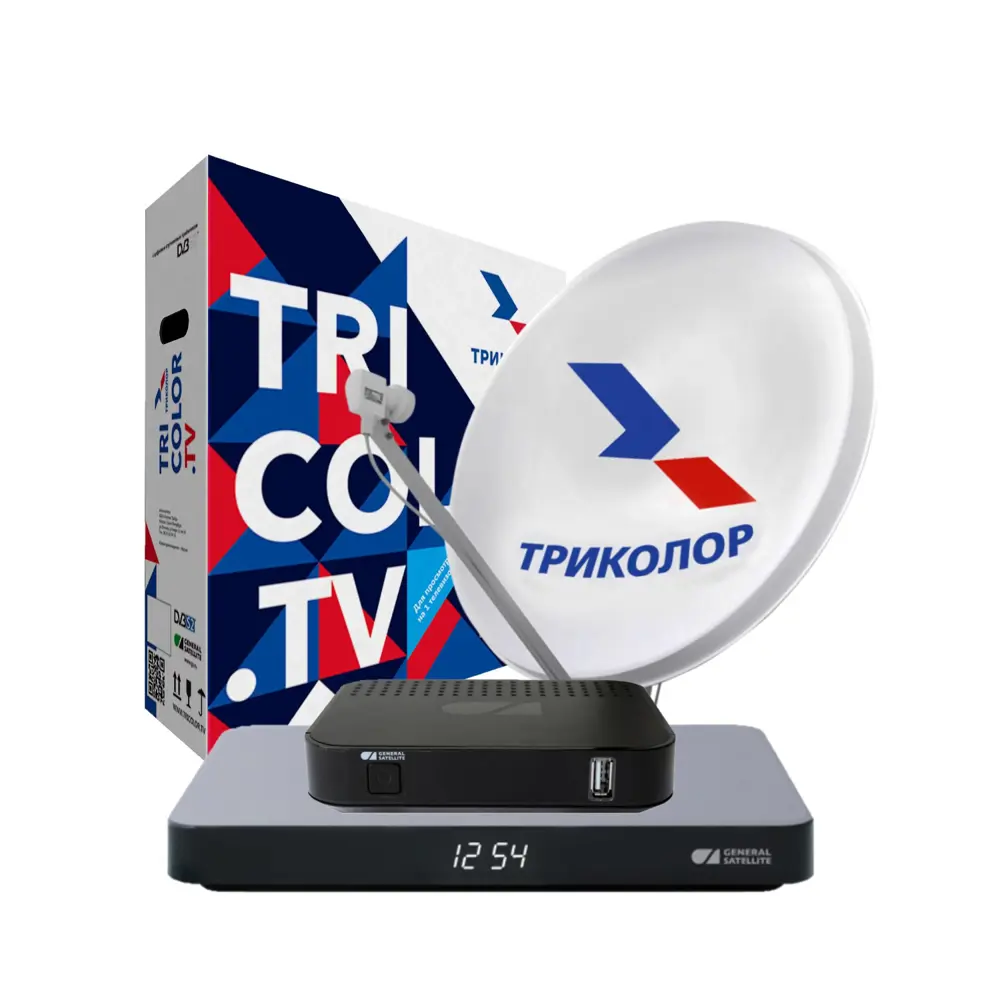Комплект спутникового телевидения Триколор ТВ Сибирь Full HD GS B621L и GS C592 Santreyd STLM-2192171