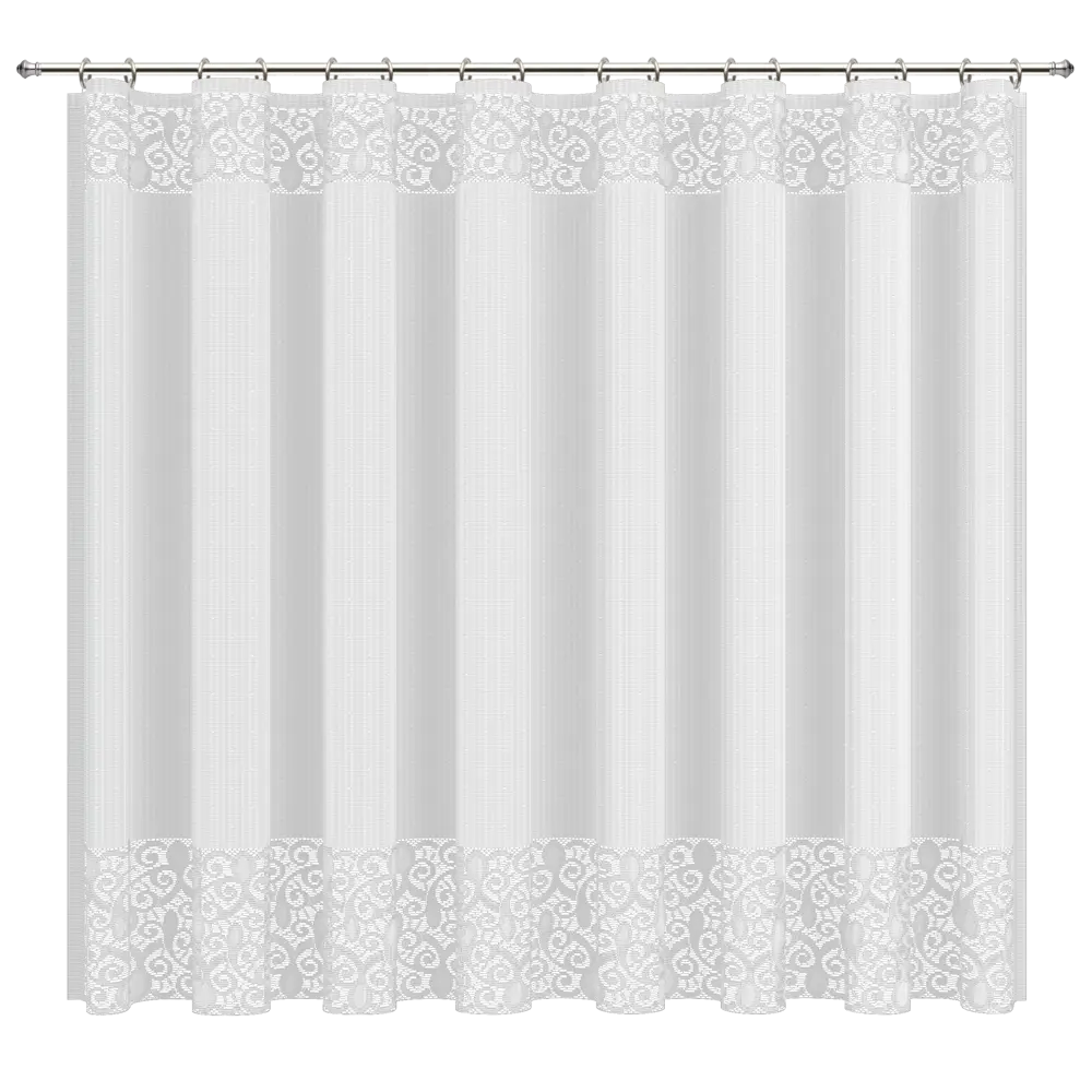 Тюль  для кухни Трифоль 170x155 см цвет белый Santreyd STLM-2028633