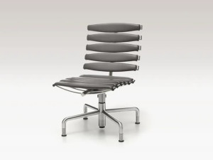 4-спицевое кожаное регулируемое по высоте офисное кресло