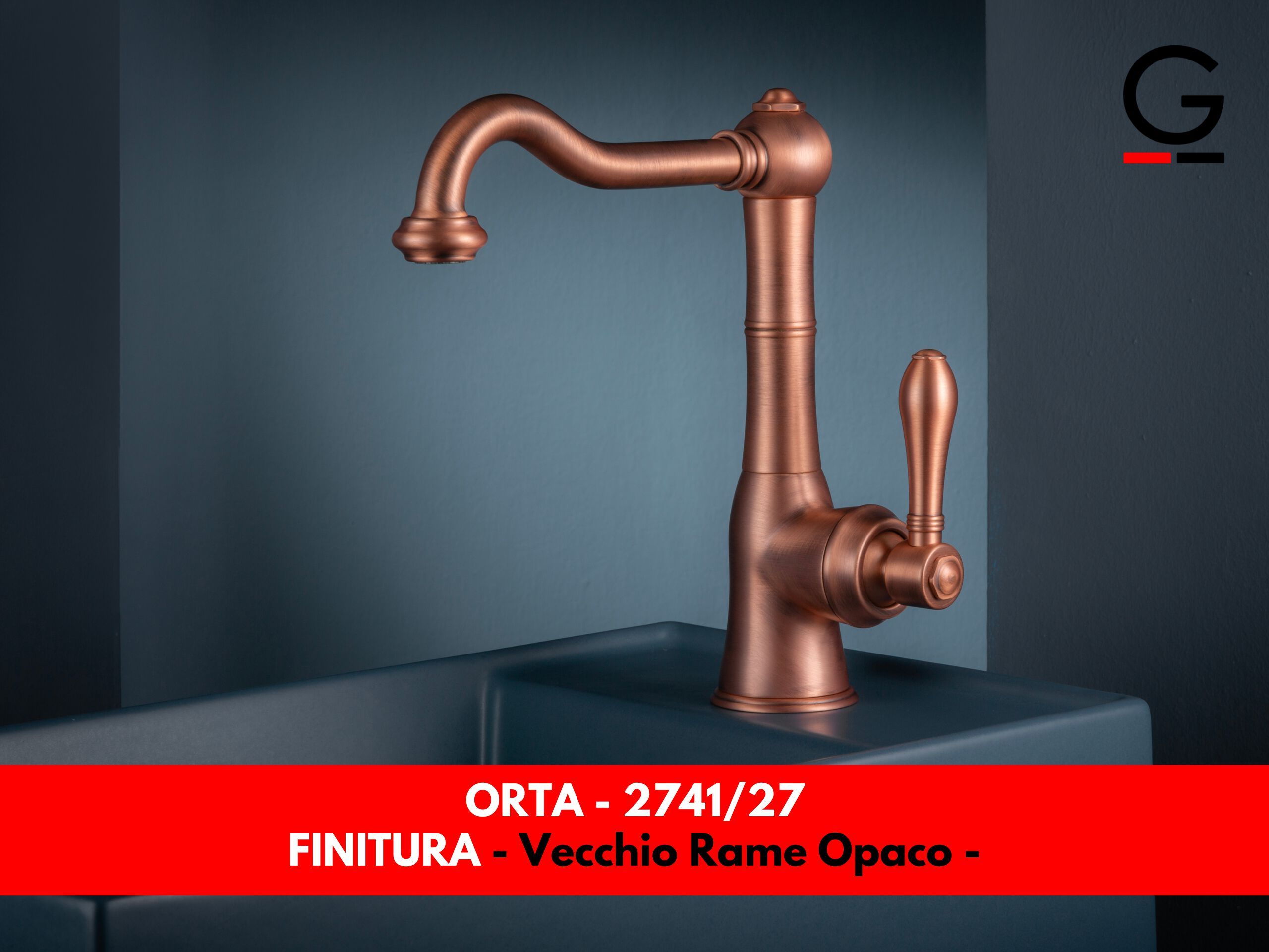 Смеситель для раковины с автоматическим сливом GATTONI Orta ARCH-00100858 - Вид №2