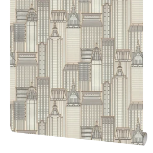 Обои флизелиновые Euro Decor Skyline белые 1.06 м 7117-00 89111888 STLM-2097111