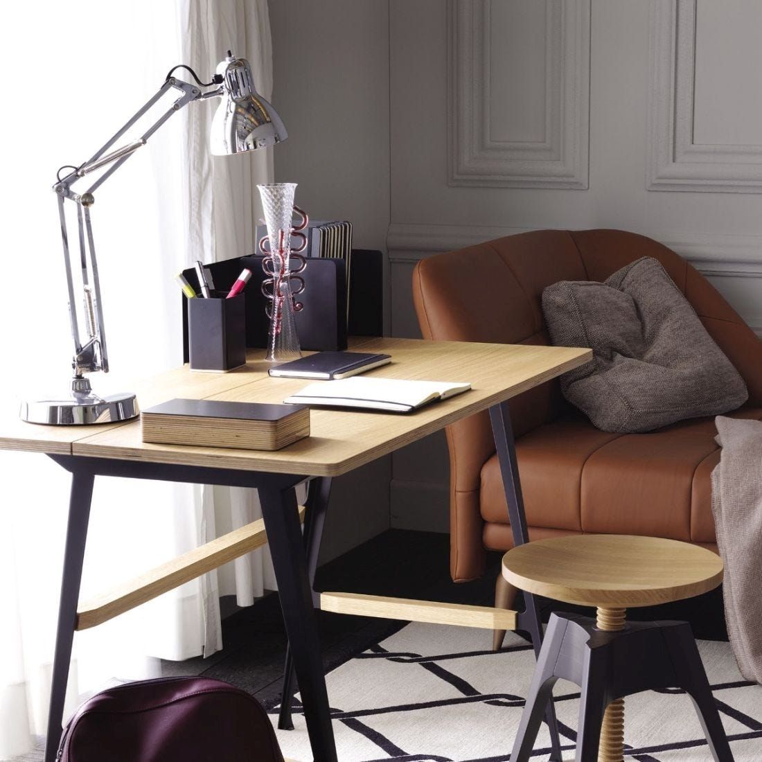 Регулируемая металлическая настольная лампа FontanaArte Naska ARCH-00040936 - Вид №7