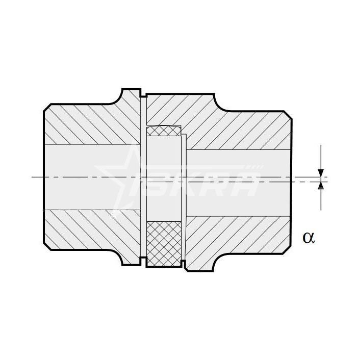 IS3779 Упругий элемент типа паук черный EN38045 ISKRA  - Вид №2