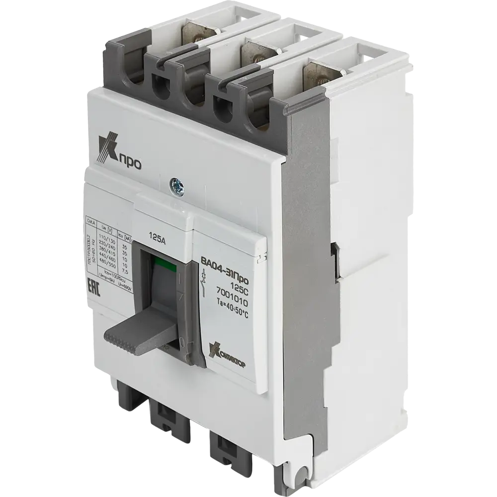 Автоматический выключатель Legrand Ва04-31 3Р 125 А 10 кА 84737894 STLM-2079215 