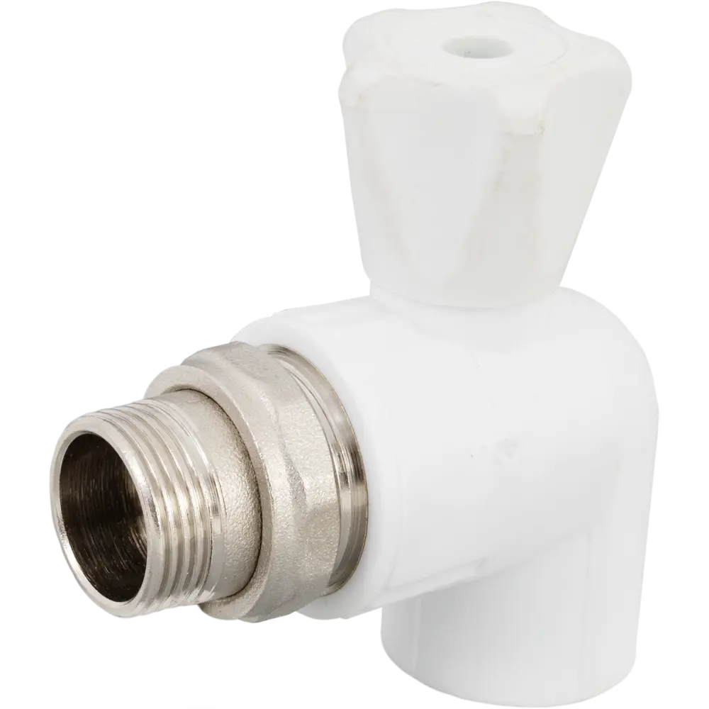 Кран для радиатора угловой Valfex 3/4"x25 мм полипропилен STLM-2182831