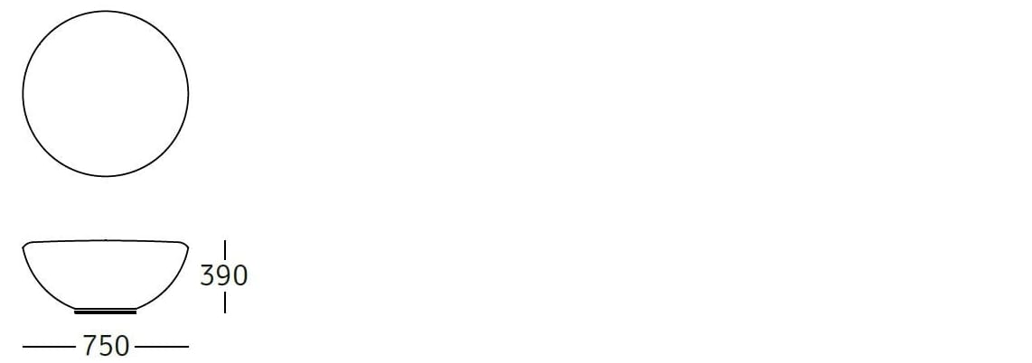 Круглый пуф из ткани ROSSIN гнездо ARCH-00047396 - Вид №2