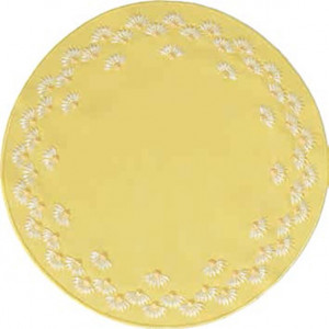 10581006 Sander Салфетка круглая 28см "Дилайт" (желтая) Полиэстер
