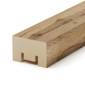 Интерьерная рейка МДФ Stella Милана Light Пекан 20*30*2700 (уп.8шт.) STSR-825