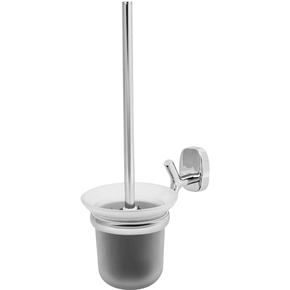 Держатель ершика для унитаза Lemer Nature стекло цвет хром/стекло STLM-2050645