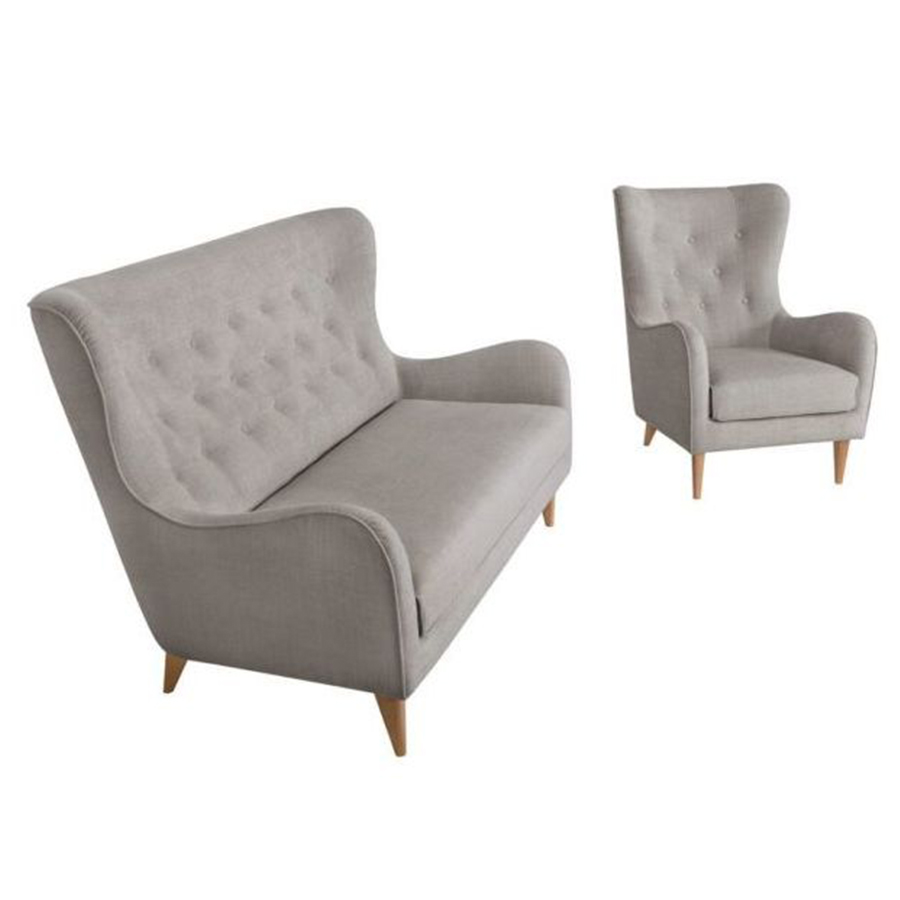 Диван Pola, двухместный, светло-серый Sits S1524 - Вид №1