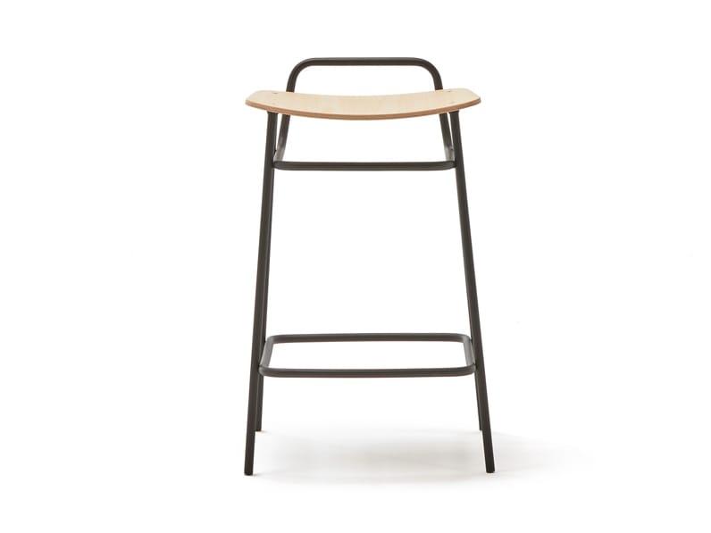 Высокий металлический табурет с подставкой для ног Blasco&Vila Fosca ARCH-00137481 - Вид №2