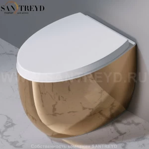 S541T0R0V6.255 Приставной унитаз напольный Белый A. e T. Italia OVAL Италия