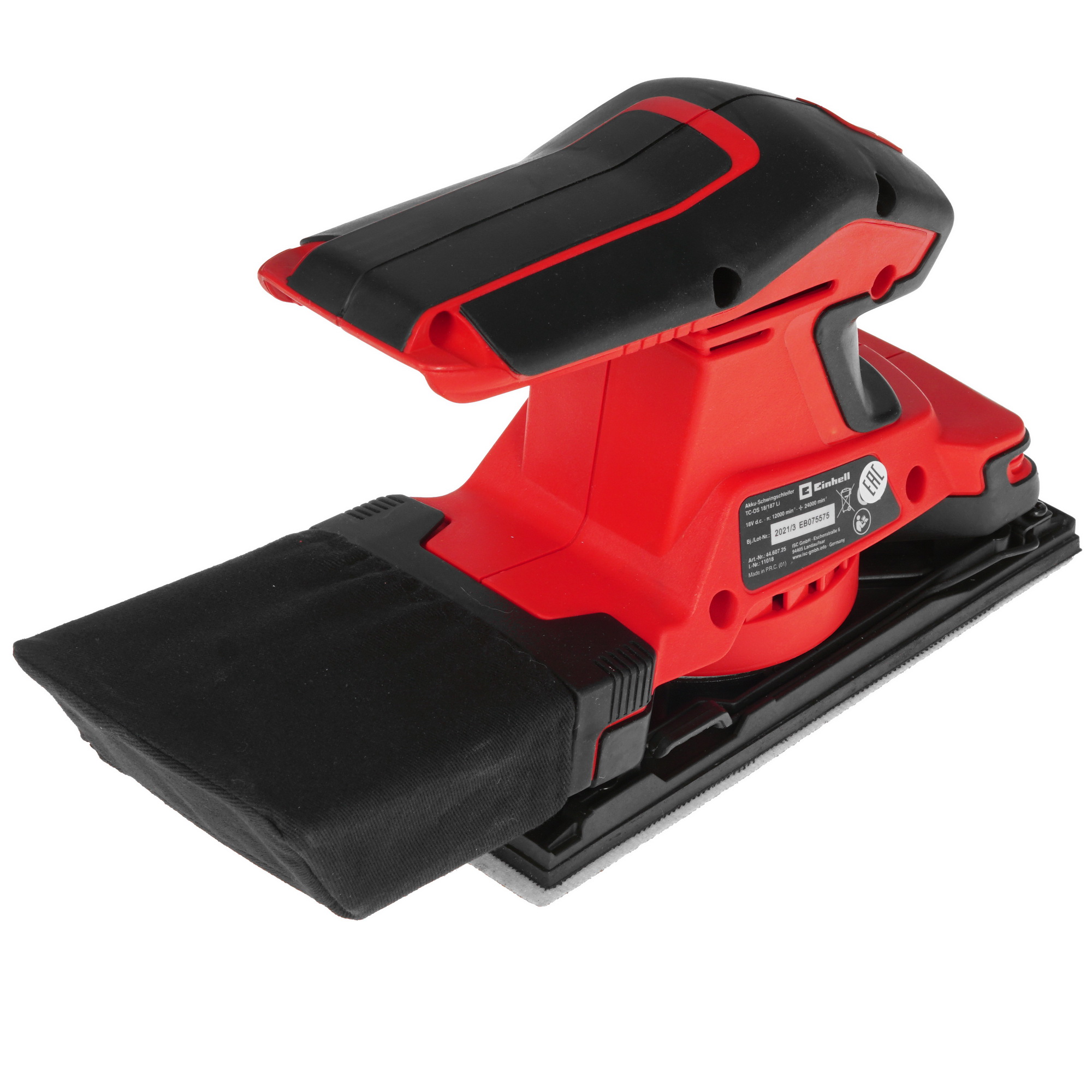 Виброшлифовальная машина Einhell PXC TC-OS 18/187 Li- Solo Power X Change 18V  , Без ЗУ, Без АКБ 5341323 STDN-0055278 - Вид №1