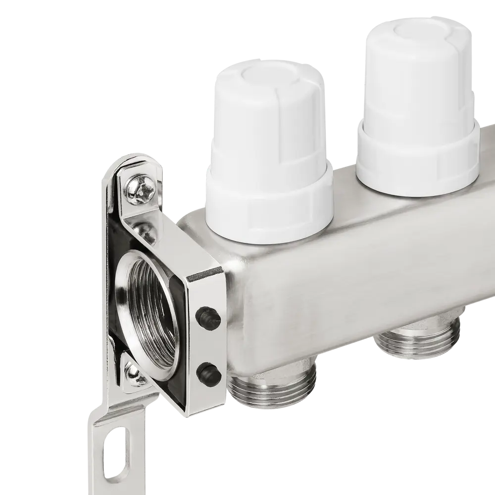Коллекторная группа с расходомерами Pro Aqua 1"x3/4" 8 выходов нержавеющая сталь STLM-2175855 - Вид №3