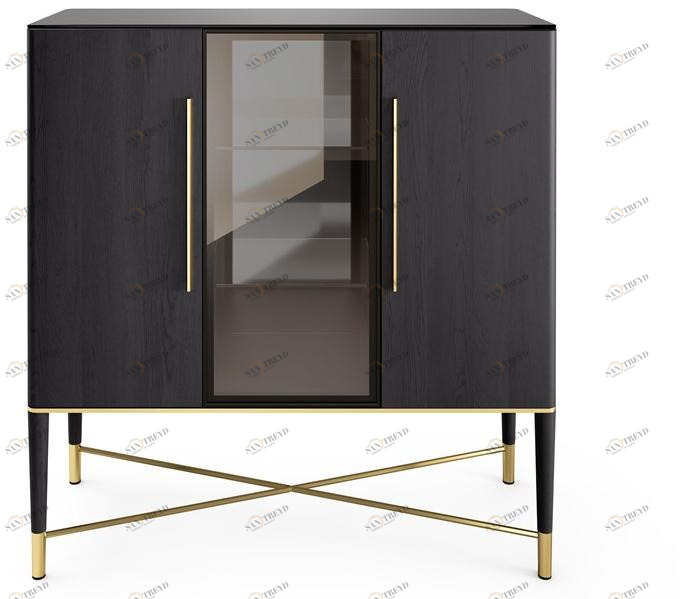 Gallotti&Radice Витрина из дерева и хрусталя со встроенной подсветкой Tama sun-id-1487751