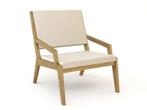 Деревянное кресло и QM Foam с подлокотниками