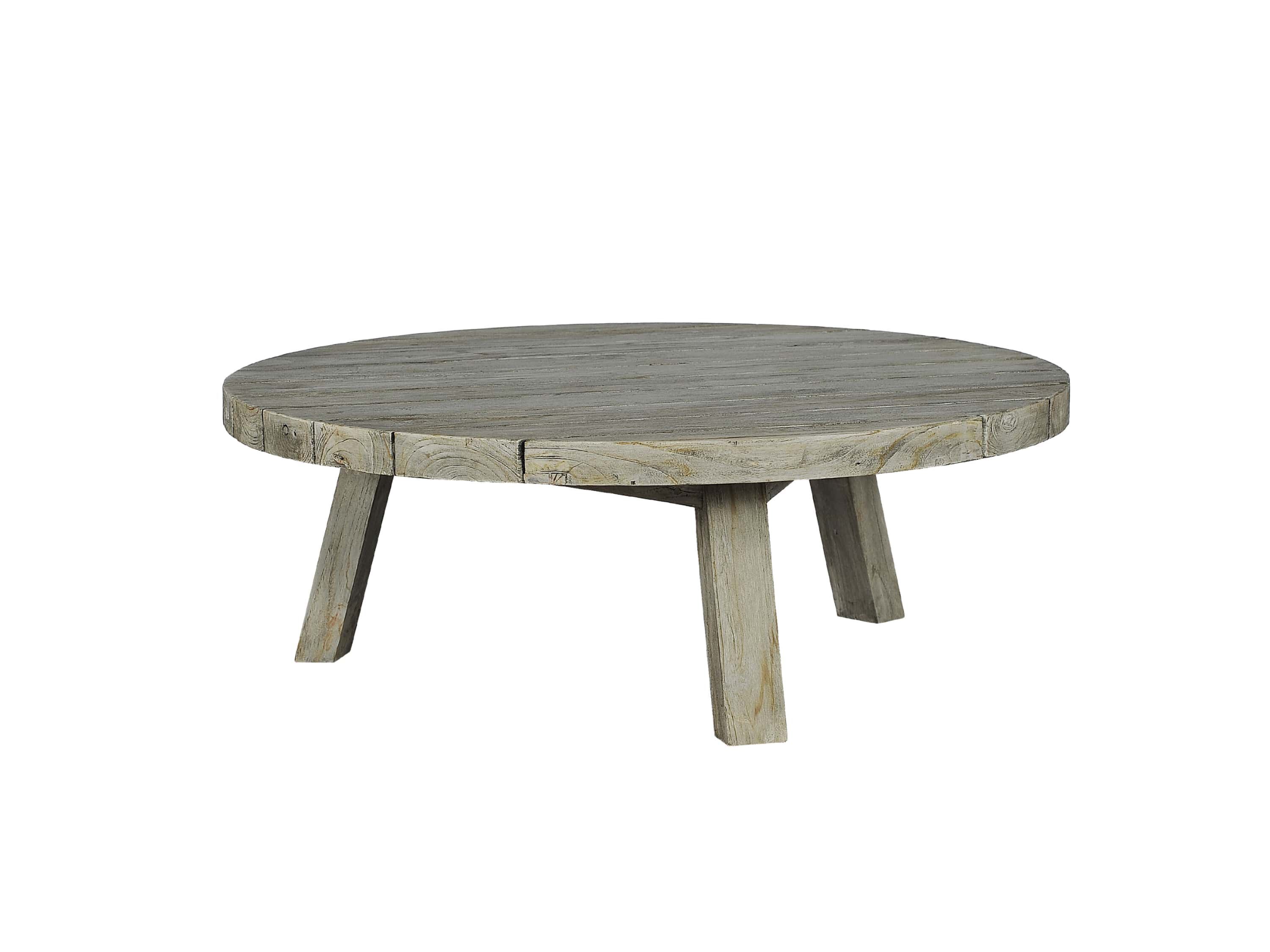 Круглый низкий стол из тикового дерева cbdesign Rustic ARCH-00113166 - Вид №6