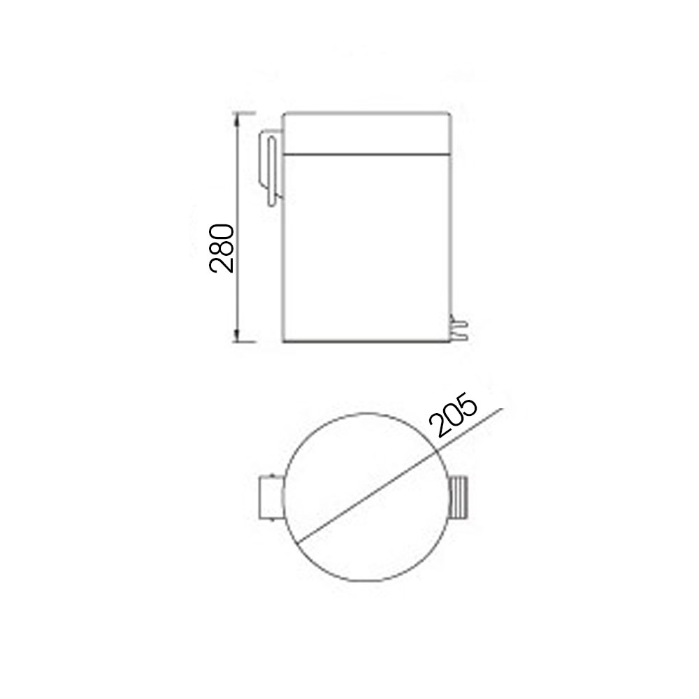Контейнер для мусора Raiber RP101, 5л RP101 Santreyd  - Вид №3