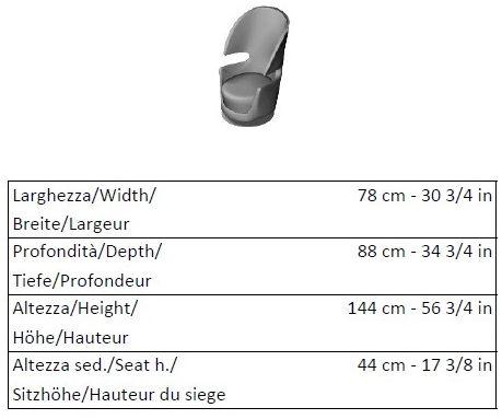 La Cividina Кресло из ткани с высокой спинкой Folies bergere sun-id-1382113 - Вид №4