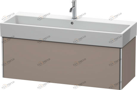 XS409704343 Тумбочка подвесная XSquare #XS4097 1184 x 460 мм Базальт матовый, декор Duravit