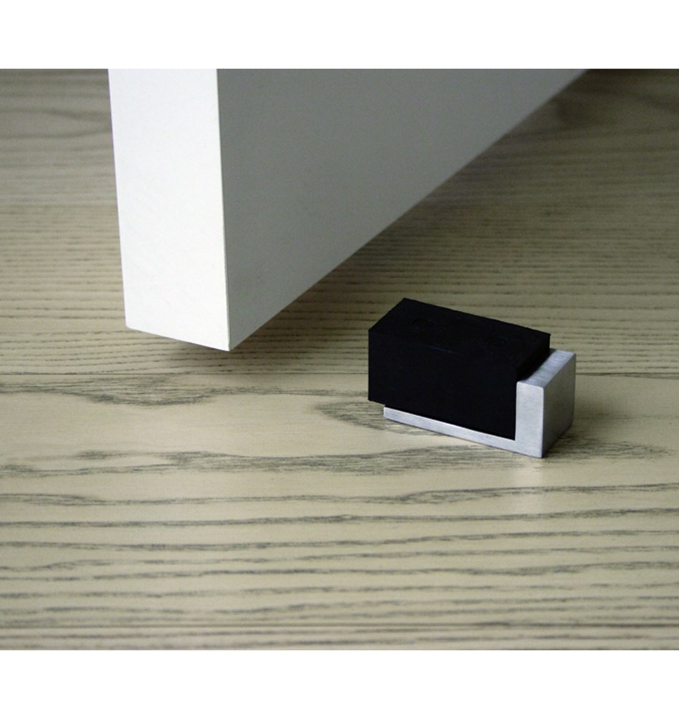 FROST Дверной упор 5002 » матовый / черный Нержавеющая сталь / резина Матовый / черный A5002BS  - Вид №1