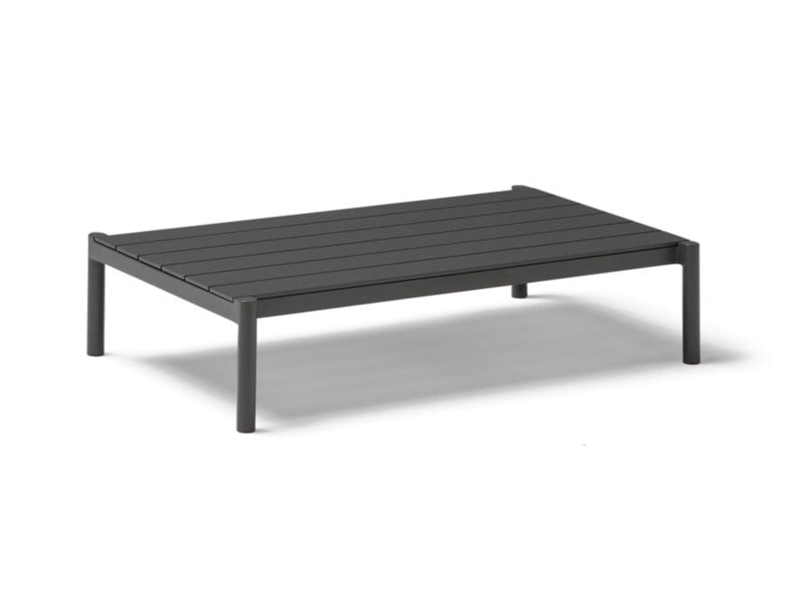 Прямоугольный алюминиевый журнальный столик с керамической столешницей POINT Origin ARCH-00066853 - Вид №1