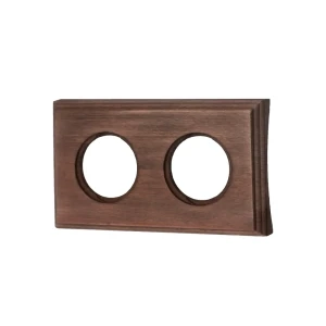 Рамка для розеток и выключателей Electraline 2 поста 220 мм цвет коричневый