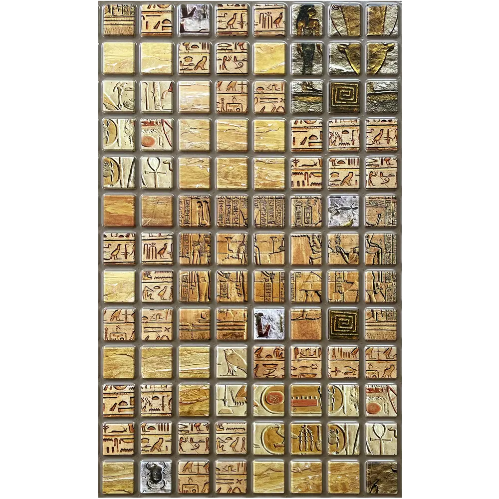 Стеновая панель ПВХ Александрия медовый 480x480x3 мм 0.23 м² GRACE STLM-2078637 - Вид №3