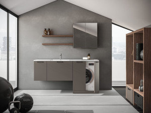 Шкаф для стиральной машины со стиральной машиной