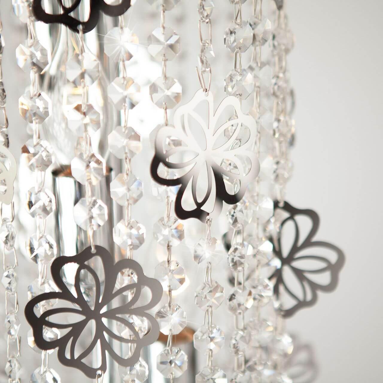 Торшер Eurosvet Flower 01070/3 хром/прозрачный хрусталь Strotskis EUROSVET ЭЛИТНЫЕ 180736 Хром  - Вид №3