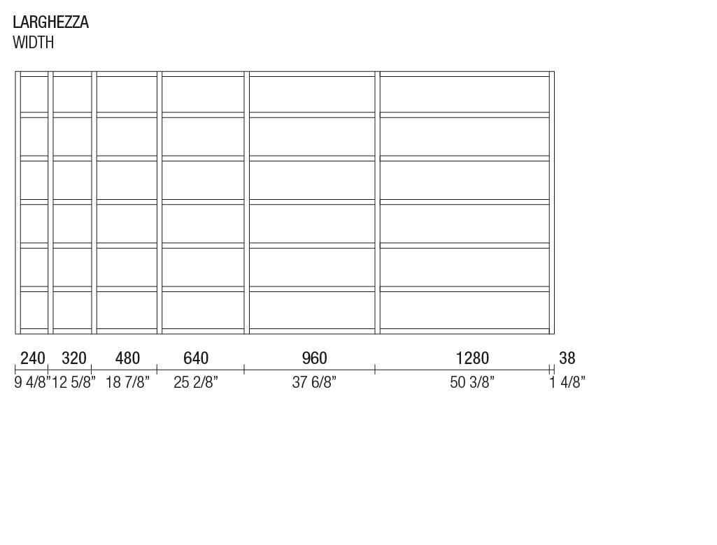 Установленная стеной секционная оборудованная стена MisuraEmme CROSSING ARCH-00101070 - Вид №3