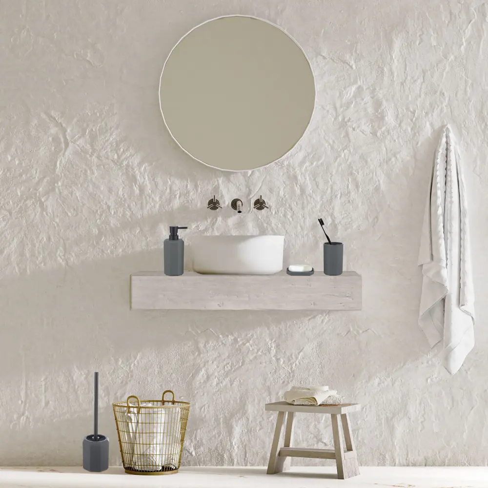 Мыльница Swensa Grid — минимализм в сером исполнении 89350271 STLM-1001099 - Вид №3