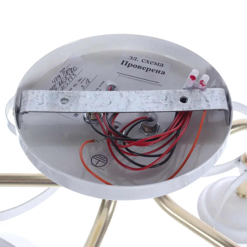 Люстра Принцесса 5xE27x60 Вт цвет белый СВЕТУС STLM-2055906 - Вид №7