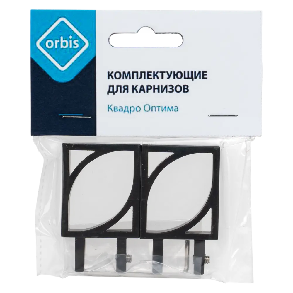 Наконечники Orbis Eco Квадро для карнизов черные 2 шт 89430883 STLM-1567158 - Вид №2