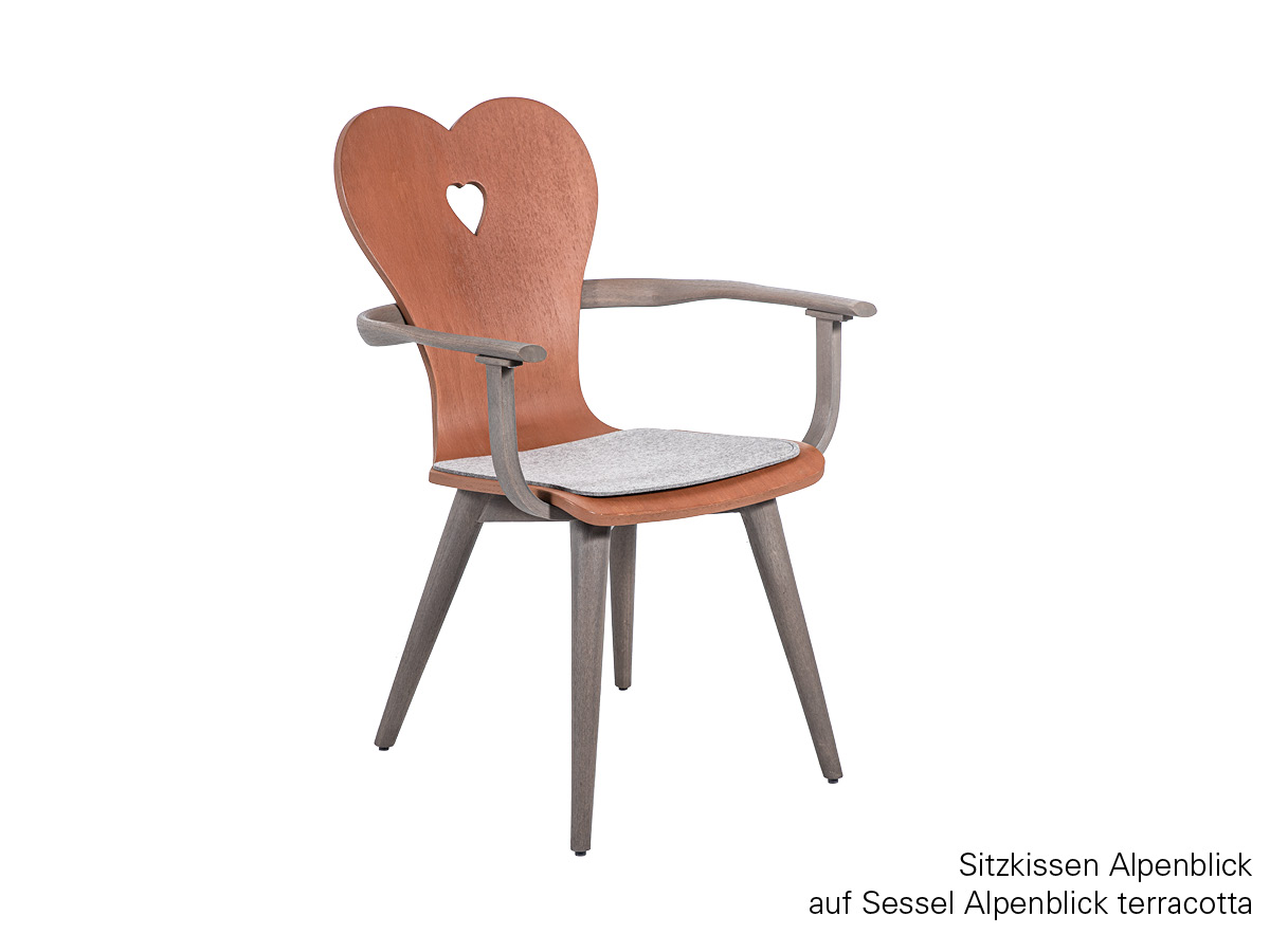 10.00.1640 Подушка кресла Alpenblick чувствовал серый Mbm  - Вид №4