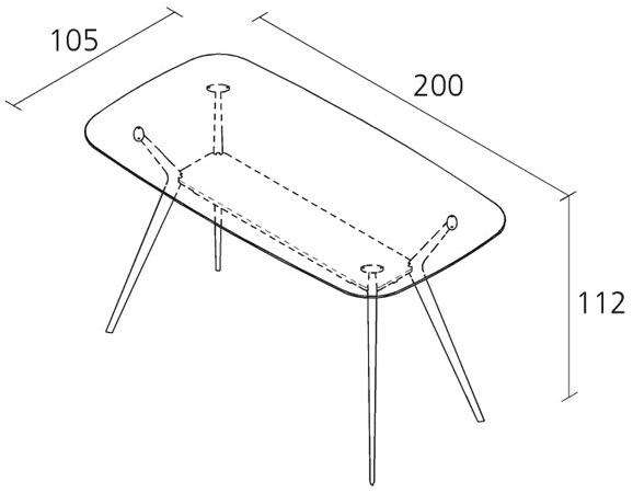 Alias Прямоугольный высокий стол Biplane sun-id-1437140 - Вид №1