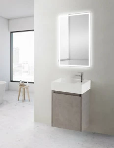 Мебель для ванной правосторонняя BelBagno KRAFT MINI-450/250-1A-SO-PG-R