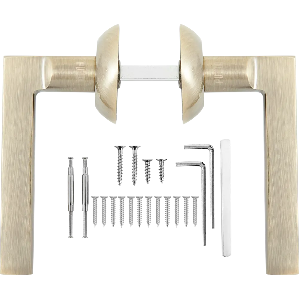 PUNTO Polo - комплект дверных ручек с защелкой в бронзе 85202165 STLM-0059788 - Вид №1