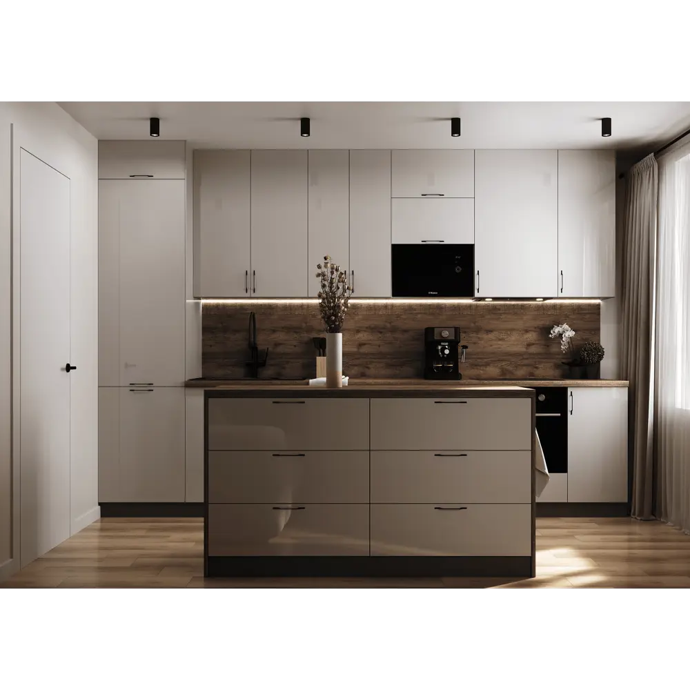 Фасад для кухонного шкафа Аша 32.8x76.5 см Delinia ID ЛДСП цвет бежевый STLM-2193146 - Вид №3