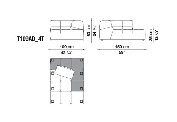 Модульный диван B&B Italia Tufty Time ARCH-00144354 - Вид №15
