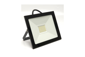 15690196 Светодиодный прожектор SFL90-50 2835SMD, 50W 6400K AC220V/50Hz IP65, черный в компактном корпусе 55066 SAFFIT