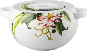 10577402 Rosenthal Блюдо для горячего с крышкой Rosenthal Фруктовый сад 3л, фарфор Фарфор