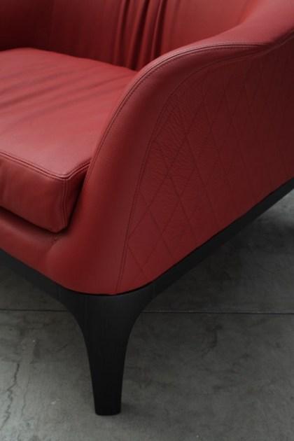 Tonin Casa Мягкое кожаное кресло с подлокотниками Tiffany sun-id-1370236 - Вид №5